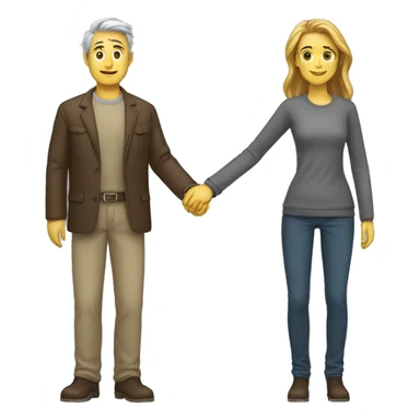 Un homme et une femme qui se serre  sticker