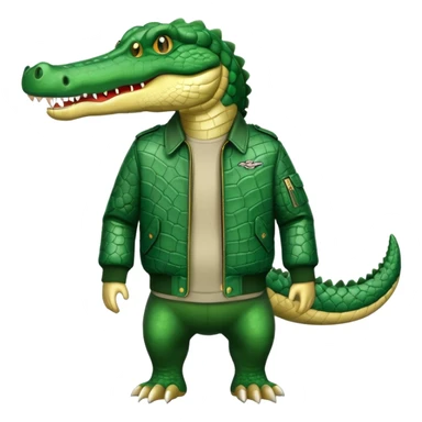 Crocodile bomber  sticker