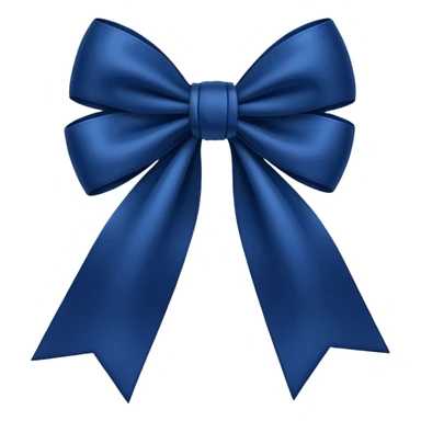 Dark blue bow sticker