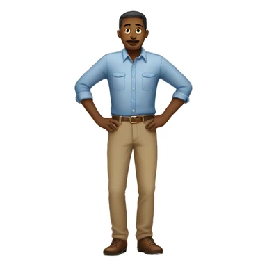 man empty pockets sticker