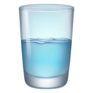 A glass of water sticker