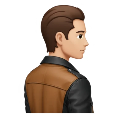 man facing away sticker