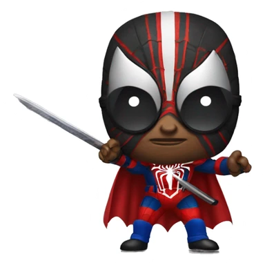 King Spider-man with a sword sticker