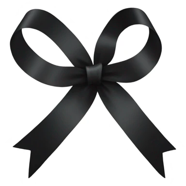 Black ribbon sticker