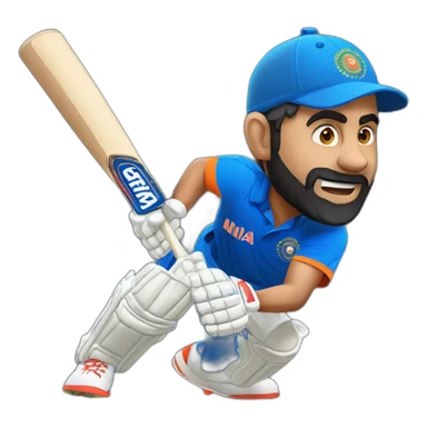 Virat kohli batting sticker