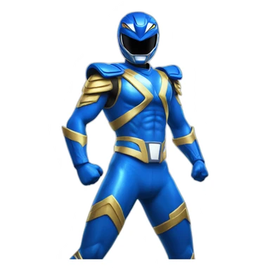 blue power ranger full body sticker