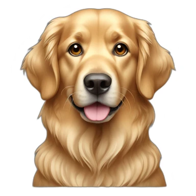 Dog golden retriever full-height sticker