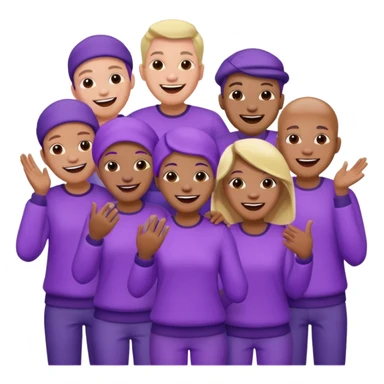purple people group sticker