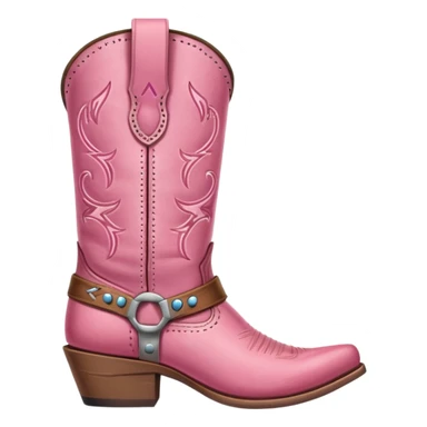 Cowboy boot pink sticker