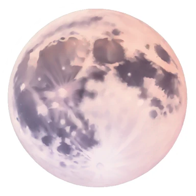 Pastel colored moon sticker