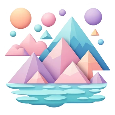 Floating Aesthetic Scenery Deco sticker