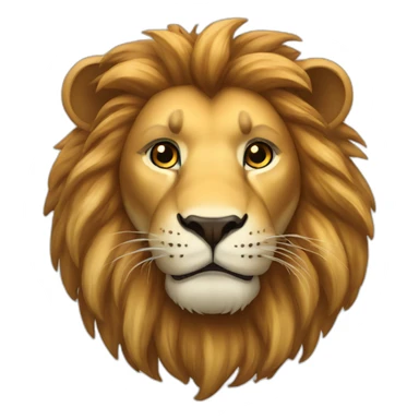 Lion avec corne sticker