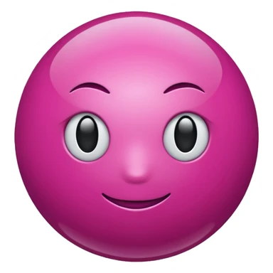 magenta color sphere. sticker