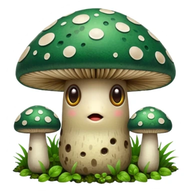 mushrooms with eyes sticker