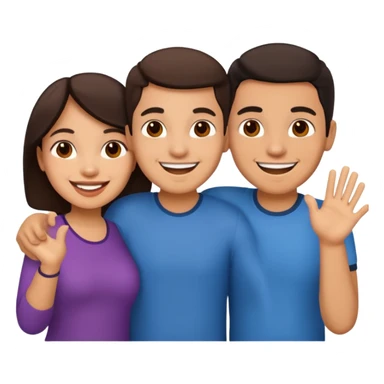 latinos 3 perosnas sticker