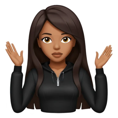 Aaliyah R&B Singer with dark brown hair sticker