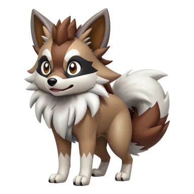  Zigzagoon-Lycanroc-Hybrid (Full body) sticker