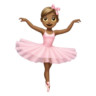 ballerina twirling a ribbon sticker