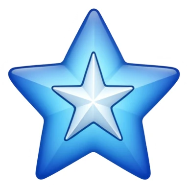 generate a instagram blue tick emoji with a white tick in between a star having 11 points and sticker