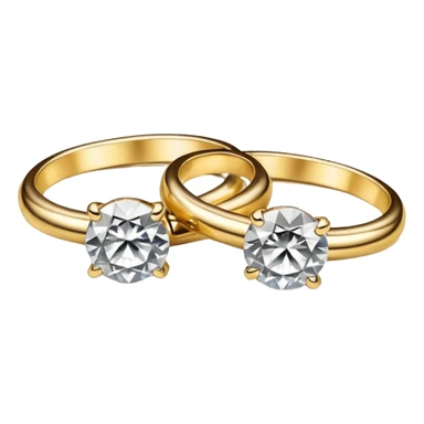 two ndian engagements rings next to each other sticker