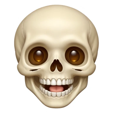 Skull laughing praying sticker