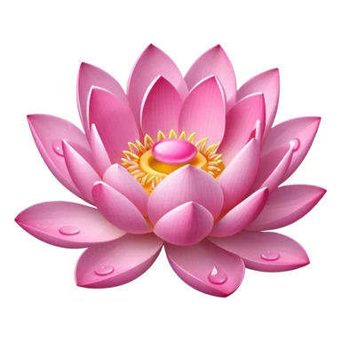 pink lotus flower sticker
