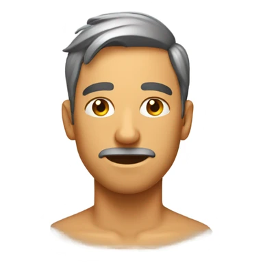 Hot and humid male sweating sticker