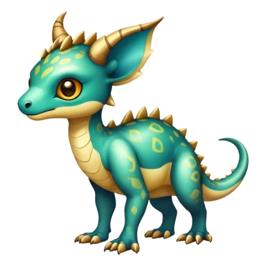 Exotic shiny rare epic cute Vernid-creature, full body, with random markings sticker