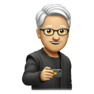 Gojo with iPhone sticker