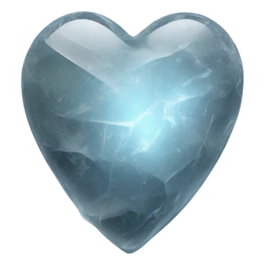 Ice heart stone  sticker