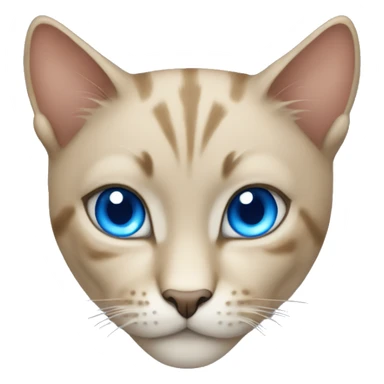 fierce feline with blue eyes sticker
