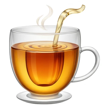 tea cup glasses sticker