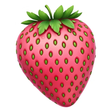 pink strawberry sticker
