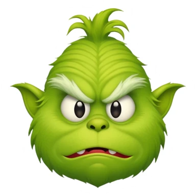 Grinch like monster sticker