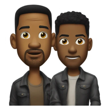 Will smith slaping chris rock sticker