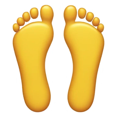 feet made of plastic in a shape of a macbook sticker