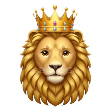 lion with a crown sticker