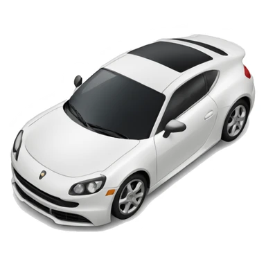 Voiture de sport alpine blanc  sticker