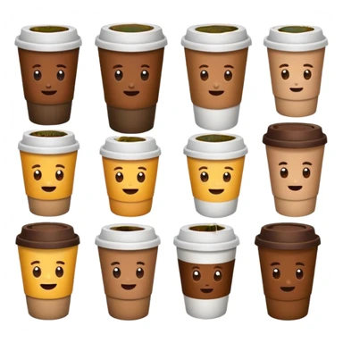 Emojis aesthetic para jovenes amantes del café sticker