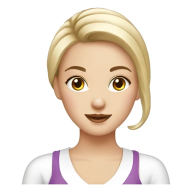 Russian girl manicurist sticker