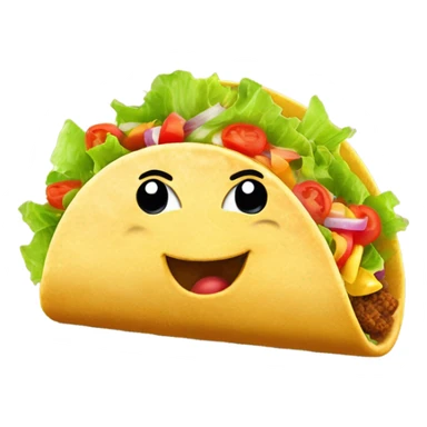 happy taco cheerinh sticker
