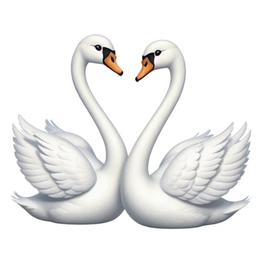 Du und ich für immer 2 swan  sticker