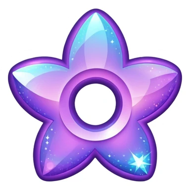 glitter purple symbol stop sticker