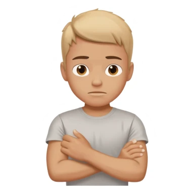 dolore muscolare a un arto di un ragazzo con la maglietta sticker