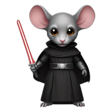 A sith lord rat sticker