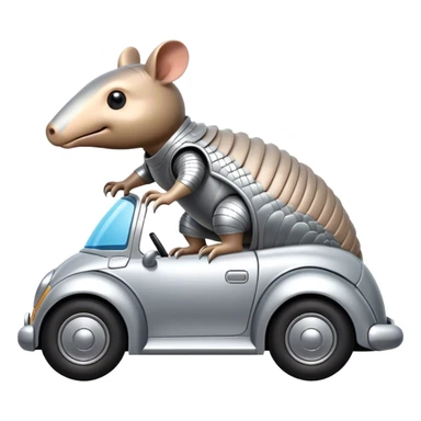 Armadillo driving  sticker