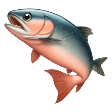 salmon with cape sticker