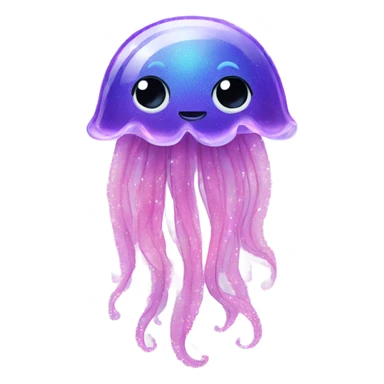 Jellyfish in a sparkly dress sticker