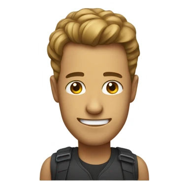 Guy smirking  sticker