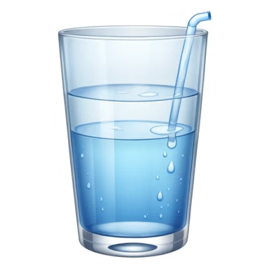 glass of water sticker